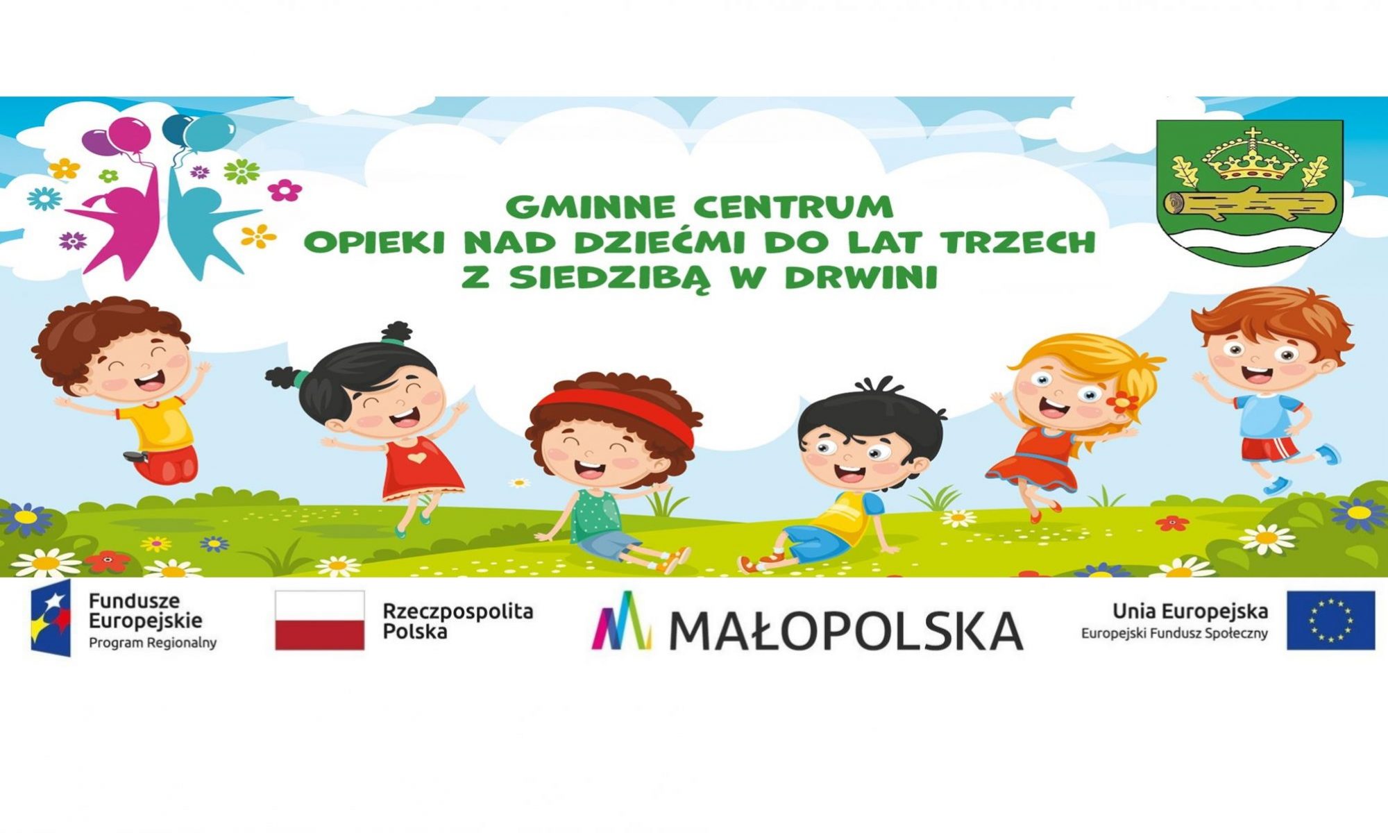 Gminne Centrum Opieki nad dziećmi do lat trzech w Gminie Drwinia.
